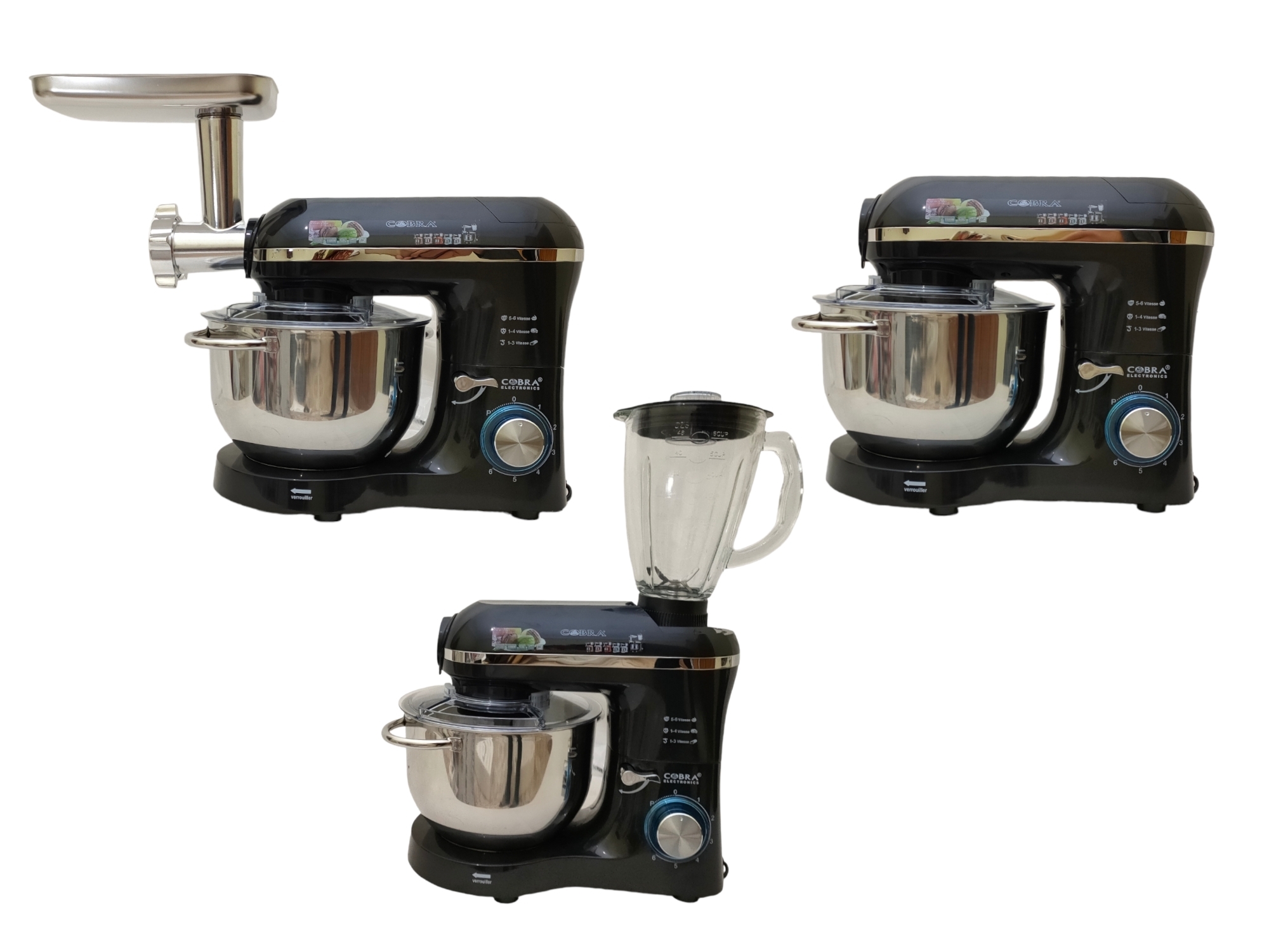 الة العجن pétrin multifonction cobra 5.5L