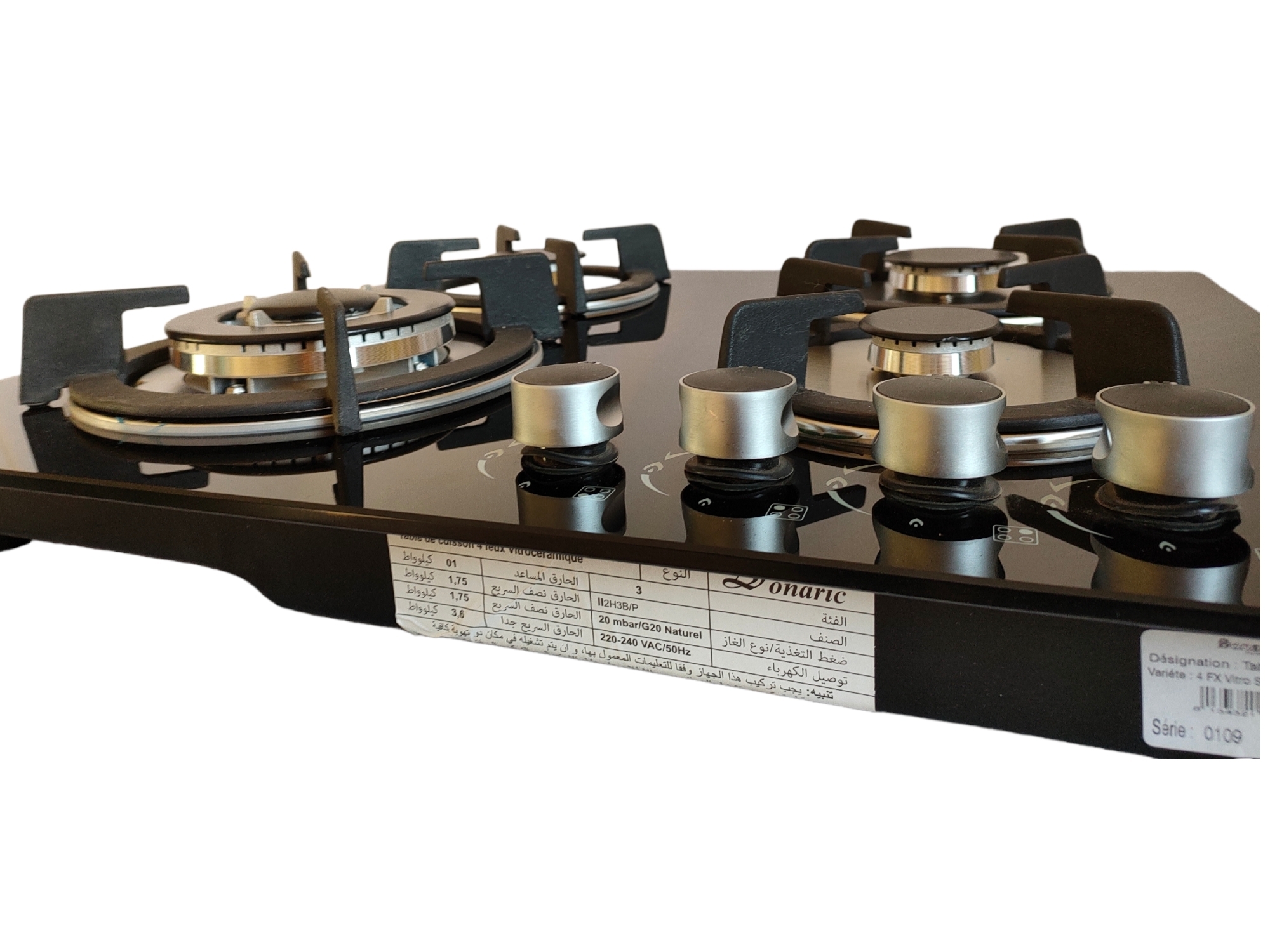 طاولة المطبخ زجاجي Plaque chauffante sonaric céramique