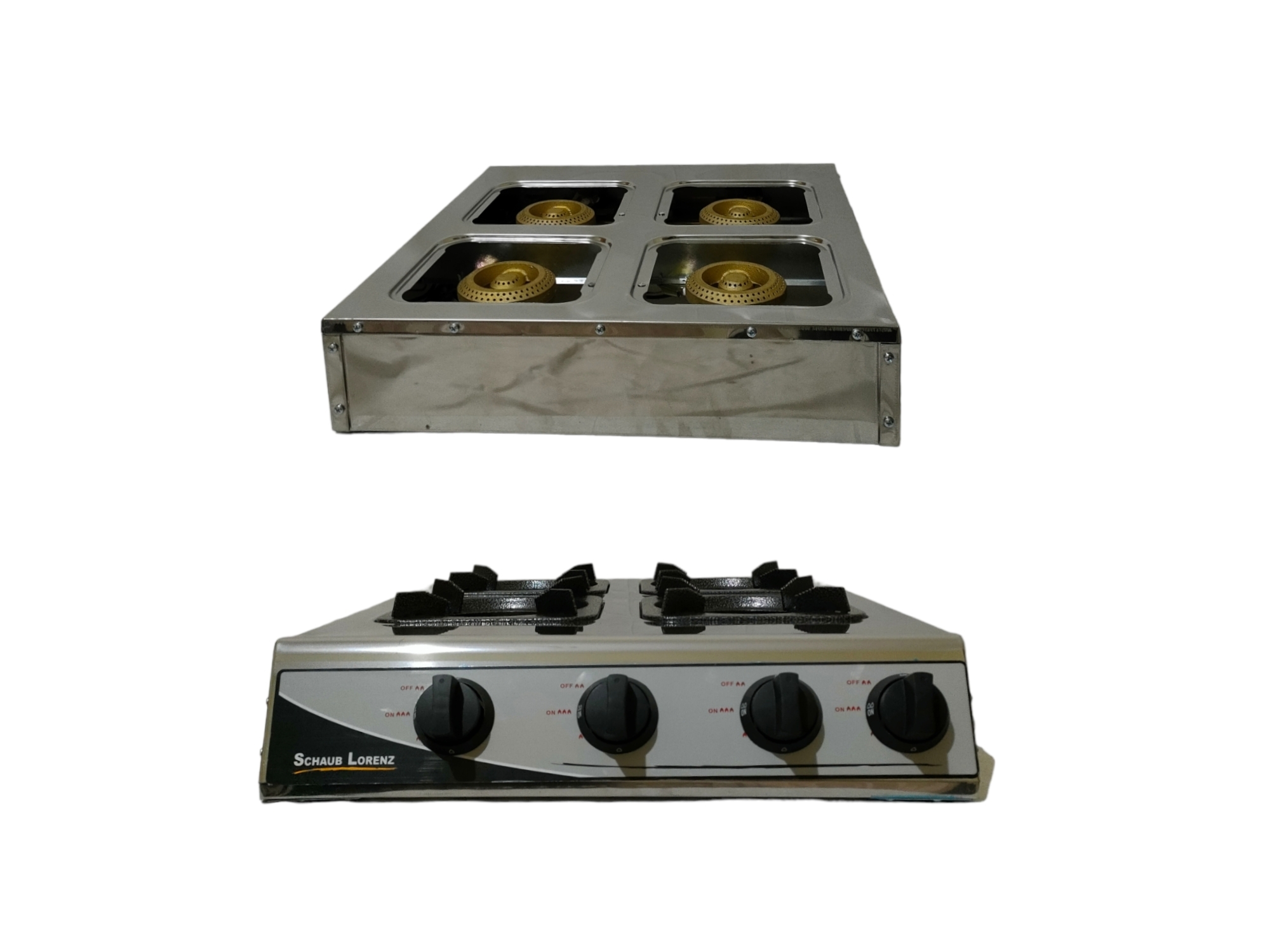 فرن الغاز 4 شعلات gaz 4f inox lorenz
