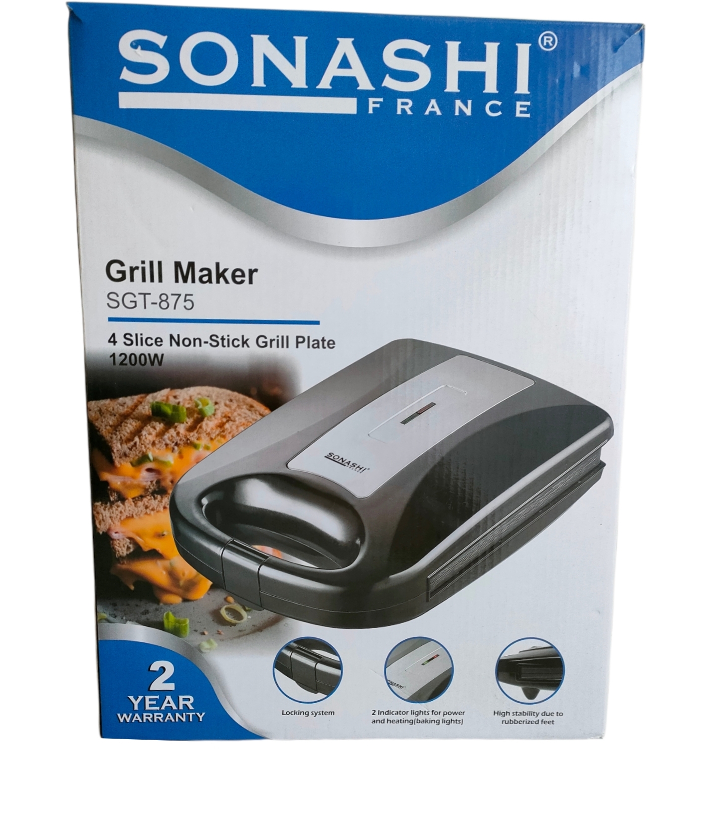 شواية كهربائية panineuse Sonashi SGT-875