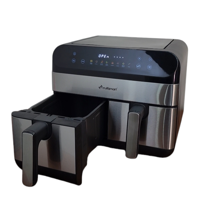 مقلاة هوائية 2 في 1 air fryer multismart double bag 9l