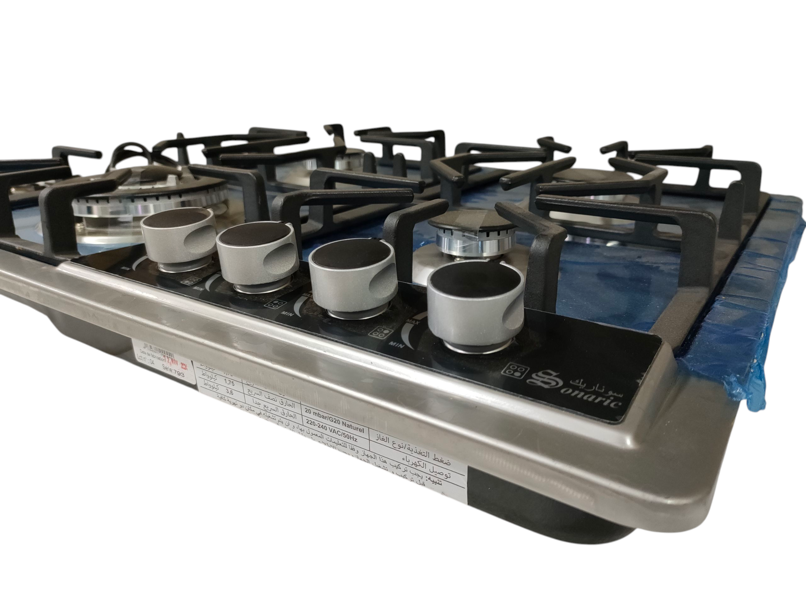 Plaque sonaric inox fonte thermocouple طاولة المطبخ