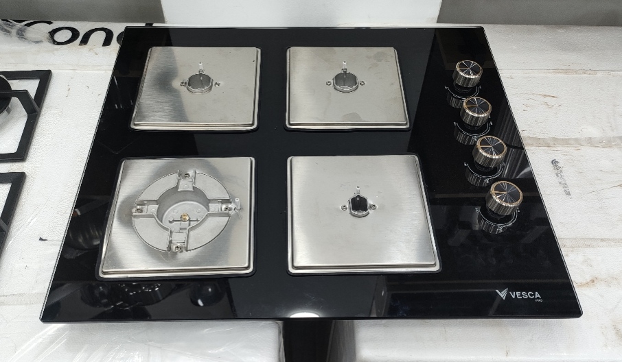 Plaque vesca céramique inox fonte 4f طاولة المطبخ سيراميك