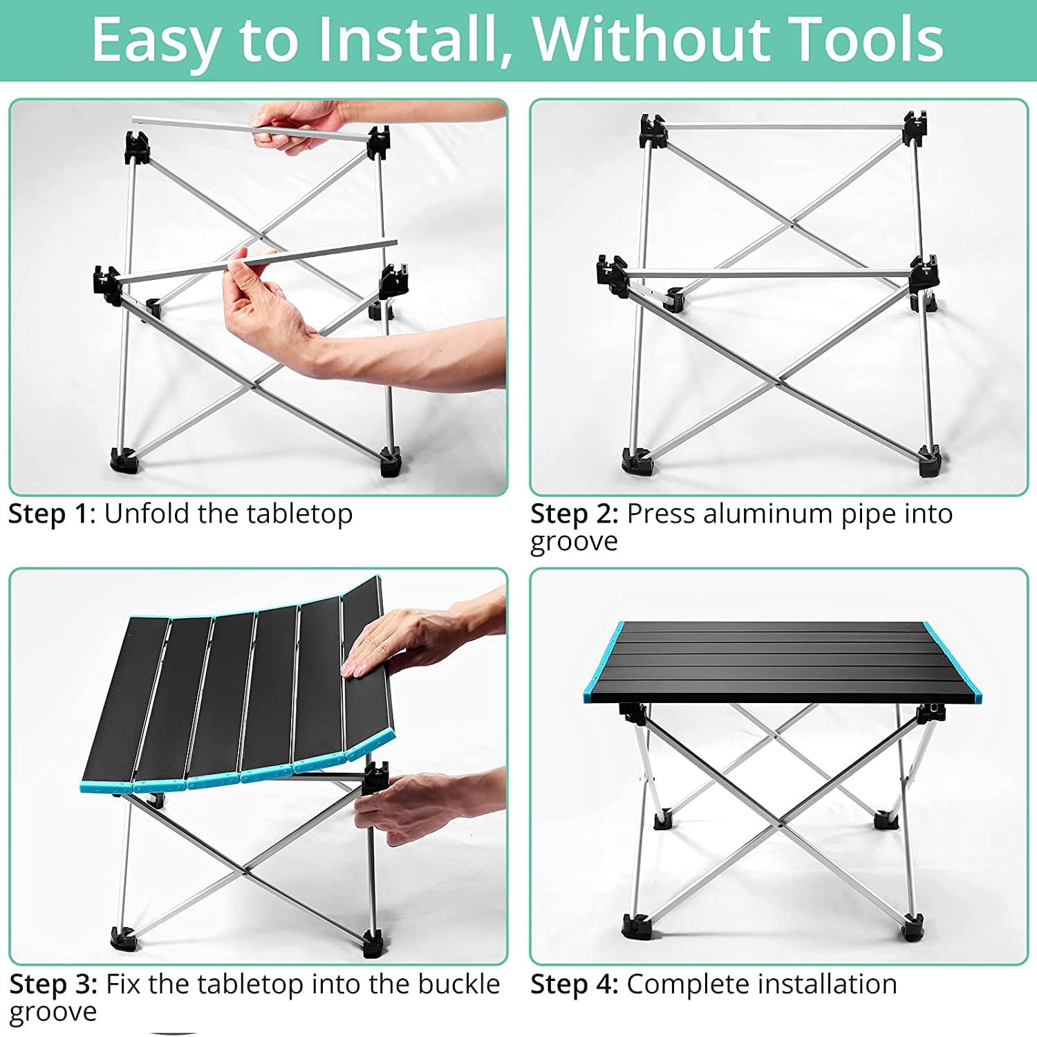 Table ultra légère aluminium