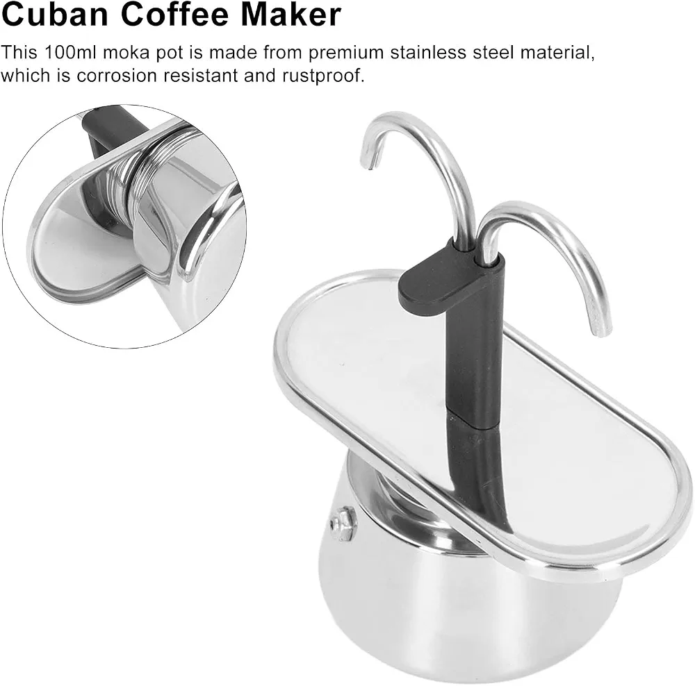 2 Cup Espresso Maker inox