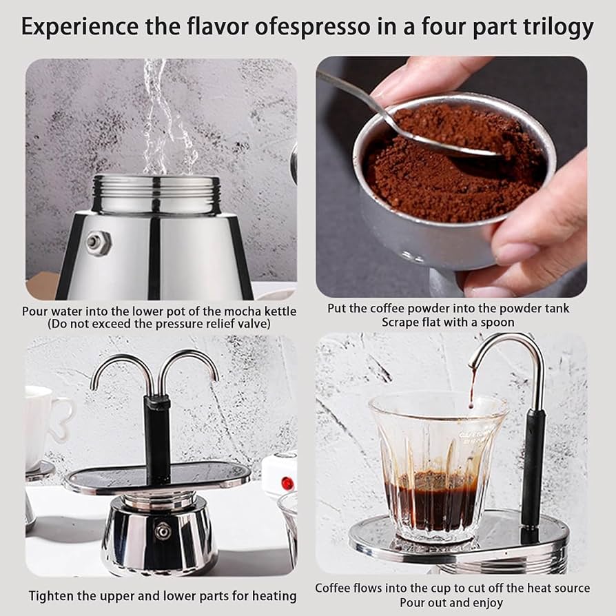 Aluminium Espresso maker 2 tasse