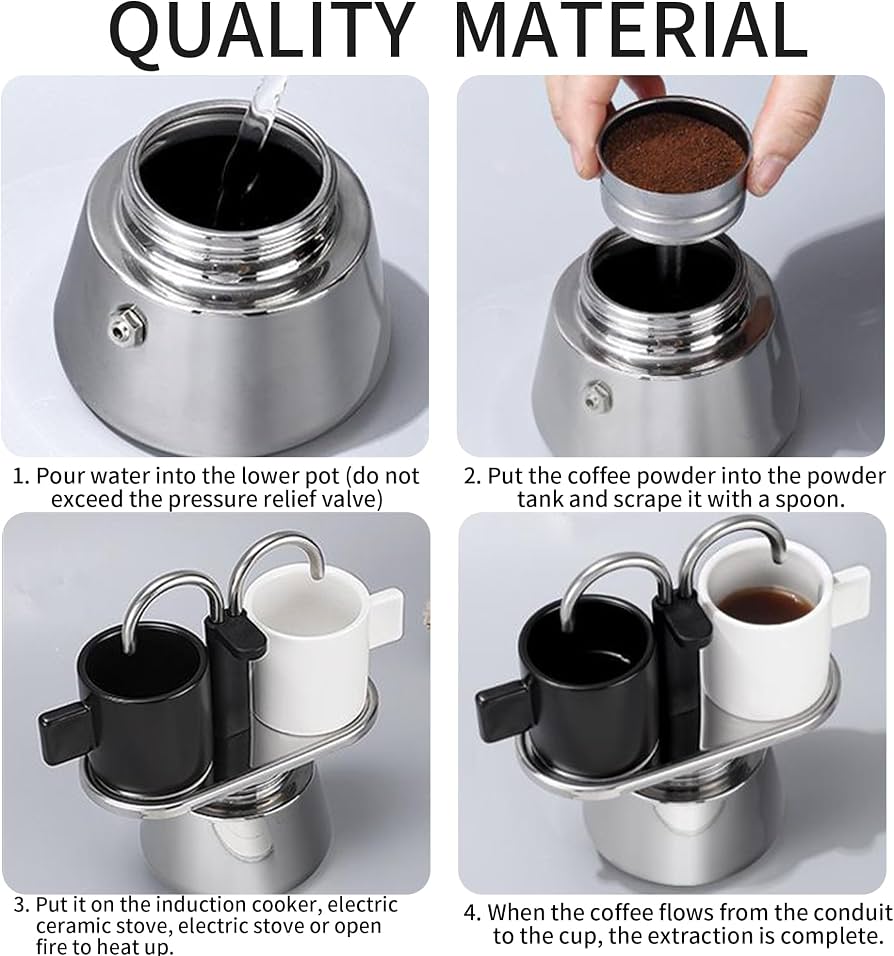 Aluminium Espresso maker 2 tasse